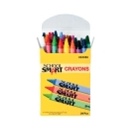 SCHOOL SMART School Smart Non-Toxic Regular Crayon In Tuck Box - 0.31 x 3.5 in. - Pack 24 245950